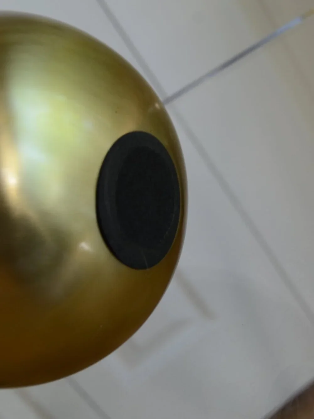 crate and barrel gold stainless steel round Nordic modern ornament